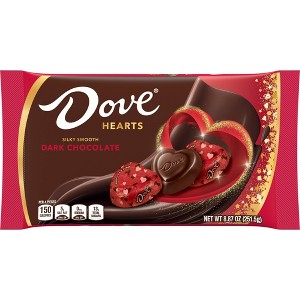 Dove Promises Dark Chocolate Valentine's Day Candy Hearts Gift Bag - 8.87oz - 1 of 4