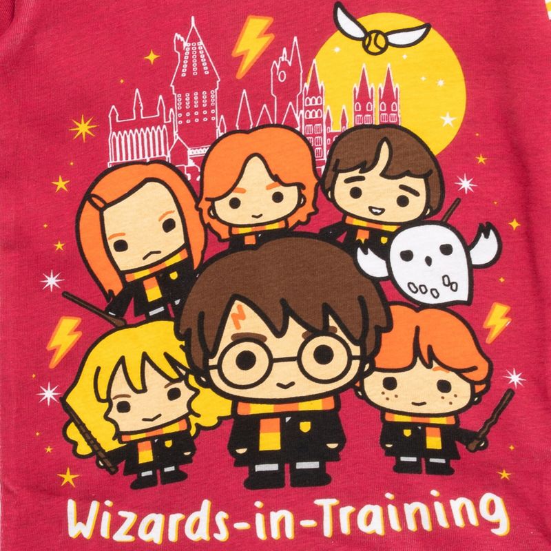 Harry Potter Ron Weasley Hedwig Owl Hermione Girls Pajama Shirt and Pants Little Kid to Big Kid, 4 of 6