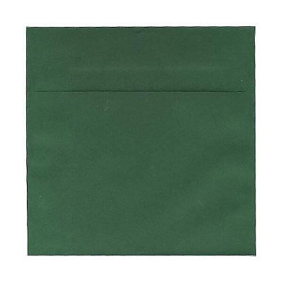 JAM Paper 5.5 x 5.5 Square Invitation Envelopes Dark Green 21512717