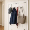 LunaLulinlk Over-The-Door Hanger Hook Set – 4-Pack of 4.5 in., Plastic Over-The-Door Hangers & White Over-The-Door Hooks - 2 of 4