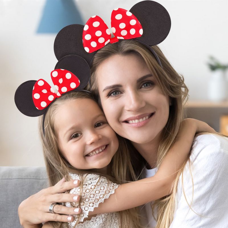 Disney Minnie Mouse Mommy and Me Ears Headbands, Matching for Adult and Little Girl, 2 of 4