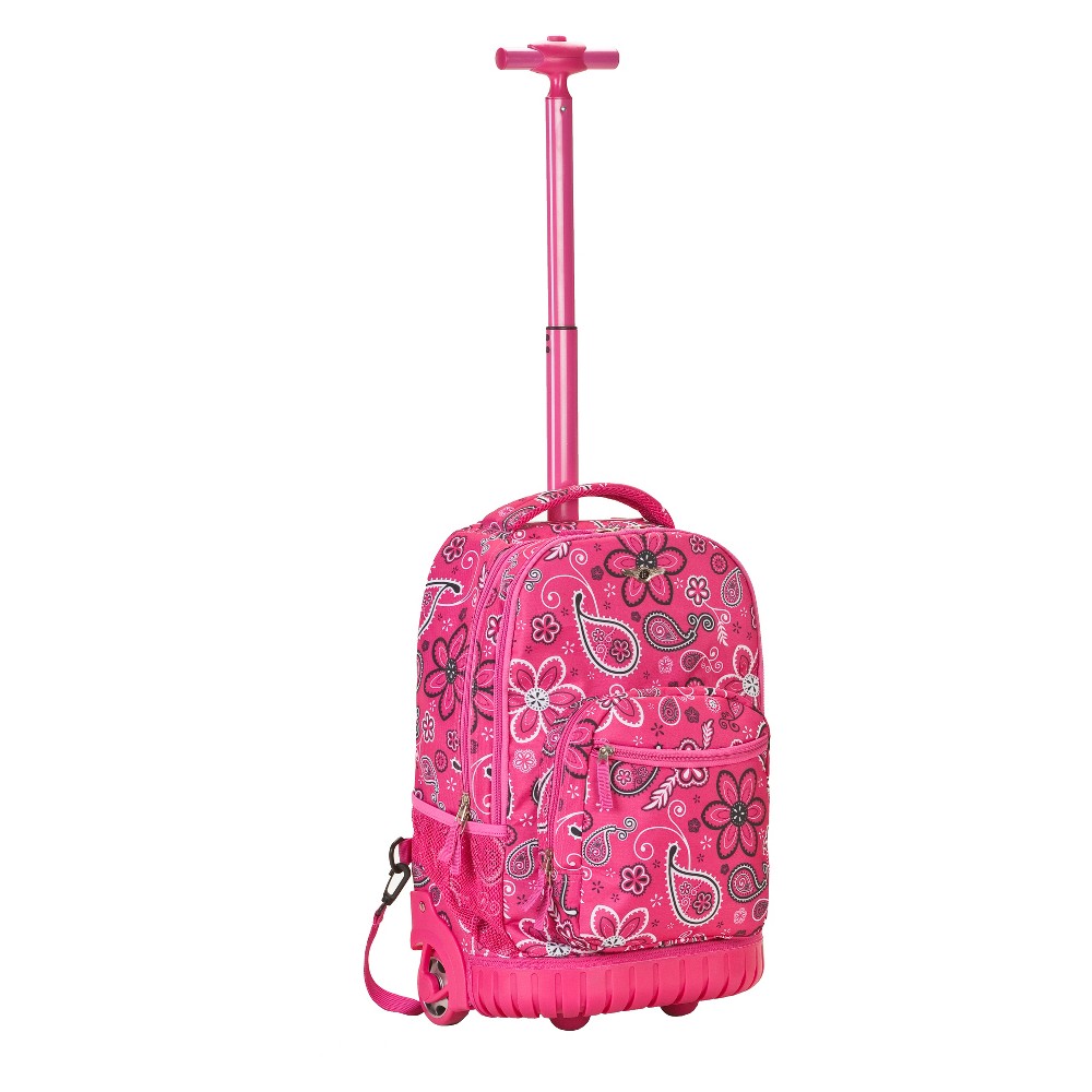 Photos - Backpack Rockland Rolling 21"  - Pink Bandana 