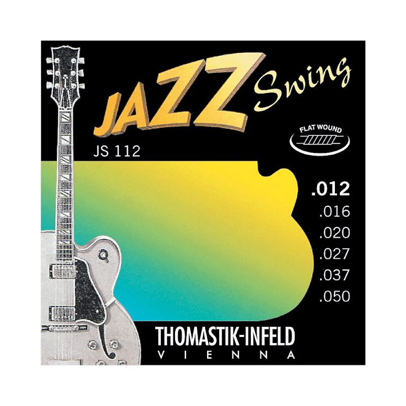Thomastik JS112 Medium Light Flatwound Jazz Swing Electric Guitar Strings, 2 of 3