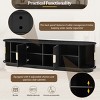 66.9" Modern TV Stand with Fluted Sliding Doors & Adjustable Shelves, Fits 75 Inch TV for Living Room-3irtyhousy - 3 of 4