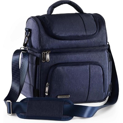 Lunch Bag & Lunch Box for Men and Women - Premium Materials, Extra Large Capacity (24 Cans) Double Deck