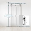 SMARTSTANDARD Bifold Barn Door 84 in. Height MDF White Bi-fold Sliding Closet Doors with Hardware Kit Included, Save Space, Water Proof, H-Shape - 3 of 4