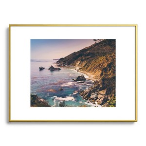 Bethany Young Photography Big Sur Pacific Coast Highway 18"x24" Gold Metal Framed Art Print - Deny Designs - 1 of 4