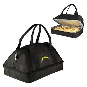 NFL Los Angeles Chargers Picnic Time Potluck Casserole Tote -Black