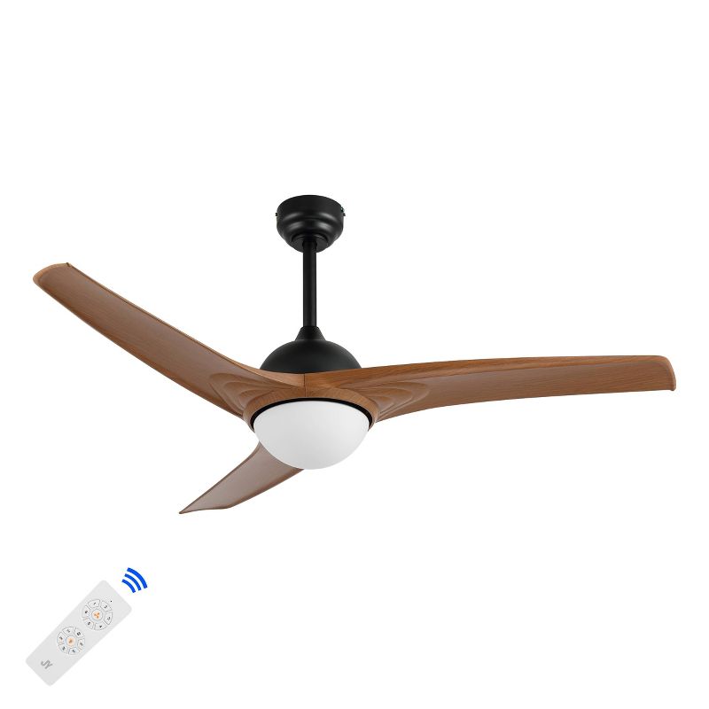 52" 1-Light Sully Contemporary 6-Speed Propeller Integrated LED Ceiling Fan - JONATHAN Y, 6 of 18