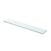 Glass Panel Set of 2 Clear Tempered Glass 31.5 x 4.7 in - 2 of 4