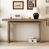 Console Table Entryway Narrow Skinny Design with Ash Veneer, Modern Floating Top Sofa Table for Hallway or Living Room-The Pop Home - 2 of 4
