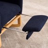 Upholstered High-Back Rocking Chair with Footrest and Storage Pocket - 4 of 4