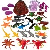Ocean Life Sea Animal Action Figures 30pc Pack - Giant Bucket of Marine Animals Toy Playset - 2 of 4