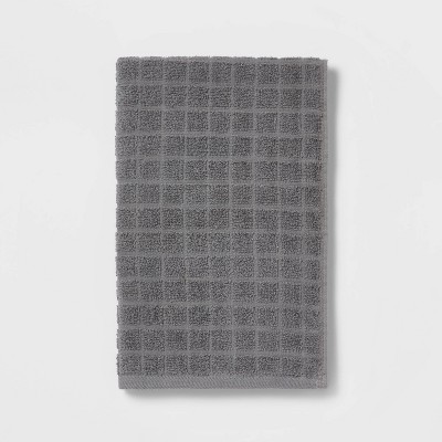 grid texture bath towel