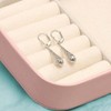 Lightweight Teardrop Earrings, Sterling Silver Dangle for Women, Elegant Gift. - 3 of 4