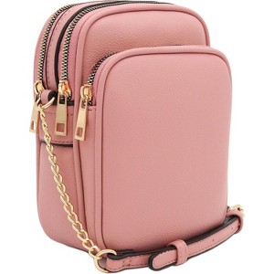 Paaaawaters FashionPuzzle Multi Pocket PU Leather Casual Medium Crossbody Bag with Adjustable Strap - 1 of 4