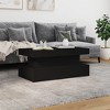 vidaXL Coffee Table Black Engineered wood Medium Coffee Table - 4 of 4