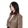 Alilang Women's Long Layered Straight Wig Synthetic Hair Fiber with Layered Bangs and Natural Highlights - 2 of 4