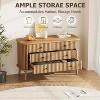 Nasitip Mid-Century 6 Drawer Dresser, Horizontal Chests of Double Drawers,Storage Drawer Organizer for Closet, Hallway, Entryway,Bedroom,Living Room - 4 of 4