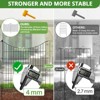 GOTGELIF Decorative Garden Fence Panels 10Pcs 23Ft Outdoor Rustproof Metal Barrier for Pets & Plants - 2 of 4