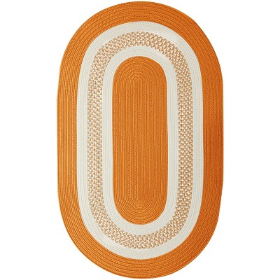 Colonial Mills Crescent Oval Area Rug, 5 by 8-Feet, Orange
