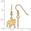 Black Bow Jewelry 14k Yellow Gold Plated Sterling Silver Georgia Bulldogs NCAA Dangle Earrings - 2 of 3
