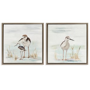 Stupell Industries Sandpipers Among Beach Grasses, 18" x 18" - 1 of 4
