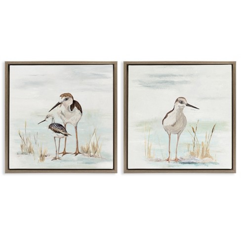 Stupell Industries Sandpipers Among Beach Grasses, 18" x 18" - image 1 of 4