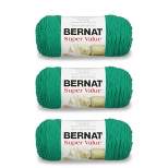 Bernat Super Value Kelly Yarn - 3 Pack of 198g/7oz - Acrylic - 4 Medium (Worsted) - 426 Yards - Knitting/Crochet