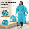 Catalonia Faux Shering Wearable Cape for Adult Women Men,Wrap Blanket Cape with Pocket, Warm, Soft, Cozy, Snuggly, Comfort Gift, No Sleeves - 3 of 4