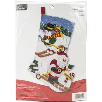Bucilla Felt Stocking Applique Kit 18 Long-arctic Santa : Target