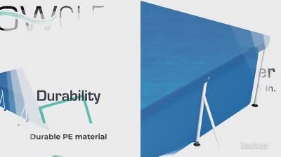 Bestway Flowclear Blue Rectangular UV Resistant Pool Cover