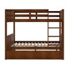 Grungis Full Over Full Loft Bed with Twin Size Trundle and Ladder,Modern Bunk Bed Can Divided Into 2 Beds,Loft and Bunk Bed for Bedroom - 3 of 4
