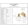 Urban Ambiance Luxury Vintage Bath Light 10.875''H x 15.5''W,  Olde Brass Finish,  Belfast Collection, UHP4171 - 3 of 4