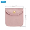 Unique Bargains Velvet Portable Rings Necklace Bracelet Earring Snap Button Storage Jewelry Pouch 20 Pcs - 2 of 4