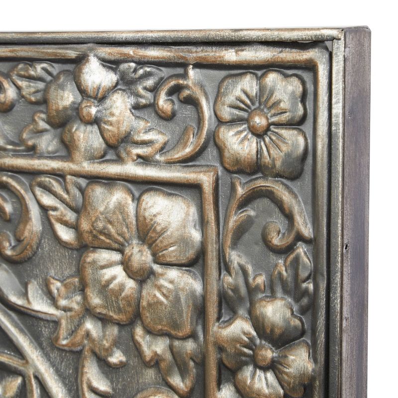 Rustic Metal Scroll Wall Decor with Embossed Details - Olivia & May, 4 of 23