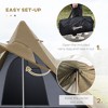 Cesicia 15.4'x15.4'x8.5' Waterproof Camping Tent with Porch Area, Floor and Carry Bag, for 2-3 Person Outdoor Camping - 3 of 4