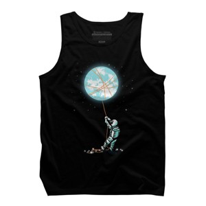 Men's Design By Humans Moon catcher By radiomode Tank Top - 1 of 2