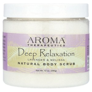 Abra Therapeutics Natural Body Scrub, Deep Relaxation, Lavender & Melissa, 12 oz (340 g) - 1 of 4