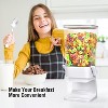 2 Pack 5.5 Qt Cereal Dispenser Countertop, Large Cereal Storage Container for Pantry Dry Food Snack Nut Candy - 2 of 4