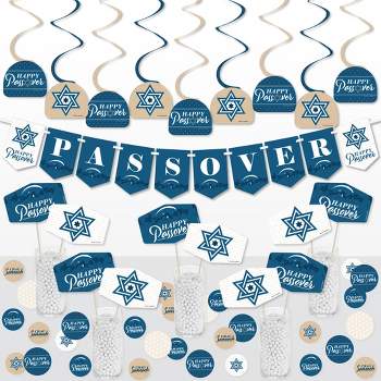 Big Dot of Happiness Happy Passover - Pesach Jewish Holiday Party Supplies Decoration Kit - Decor Galore Party Pack - 51 Pieces