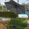 Ainfox 9ft Patio Umbrella with umbrella base Outdoor Umbrella, Pool Umbrella  for Market, Terrace, Beach, Outdoor Restaurant - 4 of 4