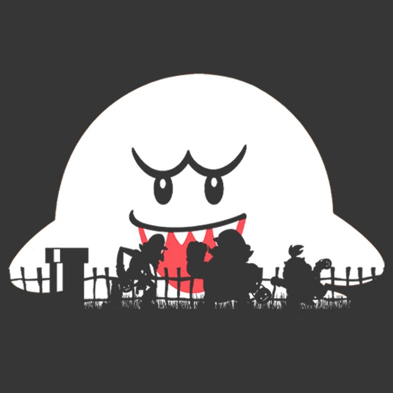 Boy's Nintendo Halloween Boo Silhouettes T-Shirt, 2 of 4