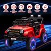Kids Ride On Truck Car, 12V Battery Powered Ride On Toy for Toddlers, Electric Vehicle with Remote Control, Spring Suspension, LED Lights, Music - 2 of 4