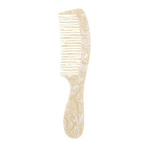 Unique Bargains Durable Hair Straightening Comb For Curly Hair Yellow 1 Pc - 1 of 4