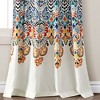 Boho Medallion Window Curtain Panels Turquoise/Tangerine 52X84 Set - 4 of 4