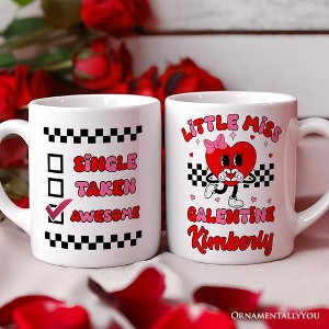 Little Miss Galentine Mug, Single Women Pink Valentine's Day Gift (Non-Custom Only)| OrnamentallyYou - 1 of 4