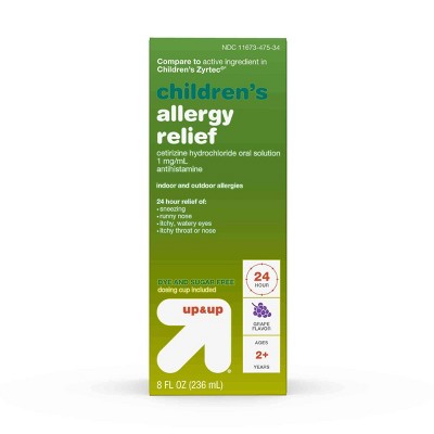 Children's Cetirizine Hydrochloride Allergy Relief Liquid - Grape - 8 ...