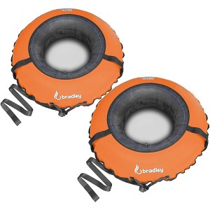Bradley Set of 2 heavy duty tubes for floating the river; Whitewater tube; Rubber inner tube with cover for river floating; river raft - 1 of 4