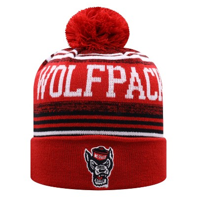 NCAA NC State Wolfpack Men's Rupture Knit Cuffed Beanie with Pom